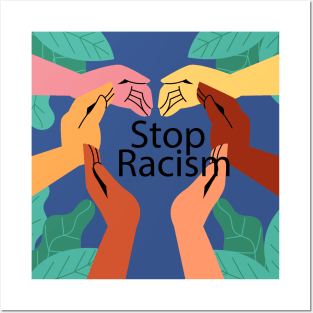 Stop Racism Posters and Art